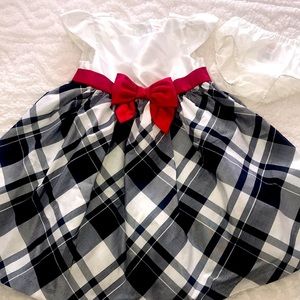 Christmas/Holiday Dress w/Diaper Cover and Bow